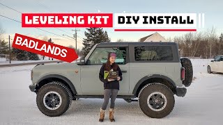 HOW TO LEVEL THE NEW FORD BRONCO | DIY LEVELING KIT INSTALL | 1' ZONE OFFROAD