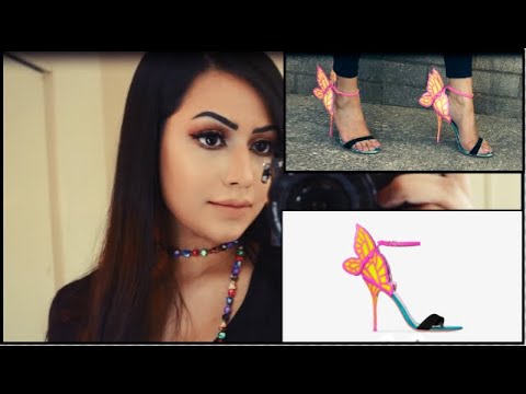 Unboxing Sophia Webster Chiara, luxury footwear, Butterfly shoes