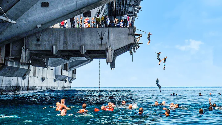 Why US Navy Sailors Risk Their Lives to Jump Off an Aircraft Carrier in Middle of the Sea - DayDayNews