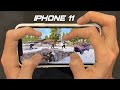 IPHONE 11 HANDCAM IN 2025 🔥/Smooth+Extreme PUBG Gaming Test😍/ NEW IOS 18.4 Livik Gameplay!