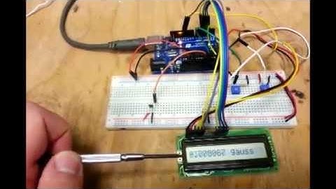 Hall Effect Sensor with Arduino - A1302 - Portable Gaussmeter