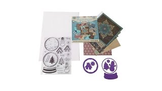 Hot Off The Press Snow Globe Kit with Dies and Stamps