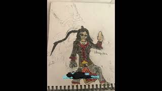 Ultimate art master of elemental #art #drawing #fantasy #character #warrior #ice #music #ninja