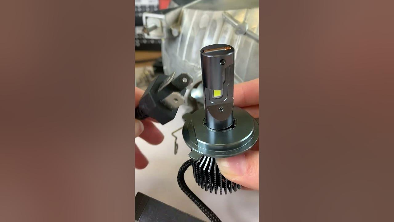 How to install the LED headlight H4 correctly? - YouTube