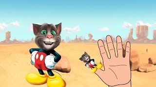 Mickey Mouse Talking Tom Finger Family Songs - Mickey Mouse Finger Family Rhymes