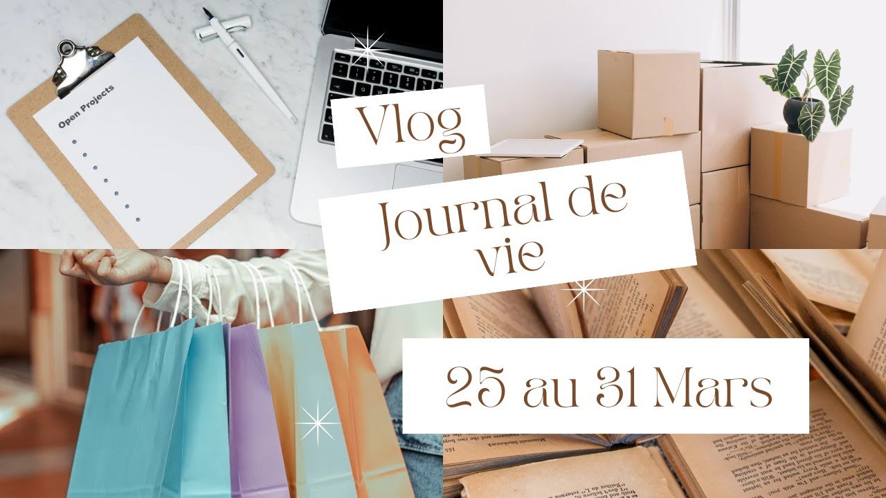 Vlog Journal Vlog : journal de vie 25 au 31 Mars #haul #vlog #rangement # ...
