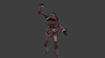 Robot headshot and backstab animations