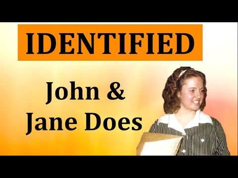 Six John/Jane Does Just Identified in October 2021