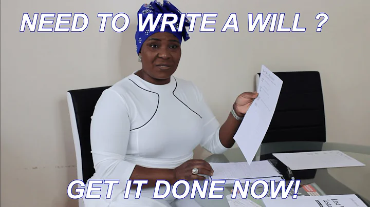 WRITING A WILL? GET IT DONE BEFORE IT'S TOO LATE 2...