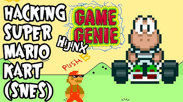 Hacking Super Mario Kart (SNES) - Game Genie Hijinx!