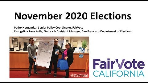 Preparing for the 2020 San Francisco General Election