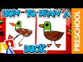How to draw a duck  preschool
