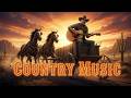 COUNTRY MUSIC 🎸 Cowboy Guitar on the Wagon | Relaxing Wild West Country Songs