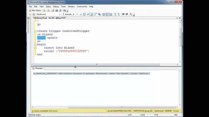 SQL - Triggers - Regular Constraint Checks with AFTER Triggers