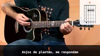 Video voorbeeld van "Anjos de Plantão (part. Doncesão) - Ivo Mozart (aula de violão simplificada)"