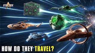 How Every Major Star Trek Civilization Travels the Galaxy (Warp, Transwarp & Beyond)