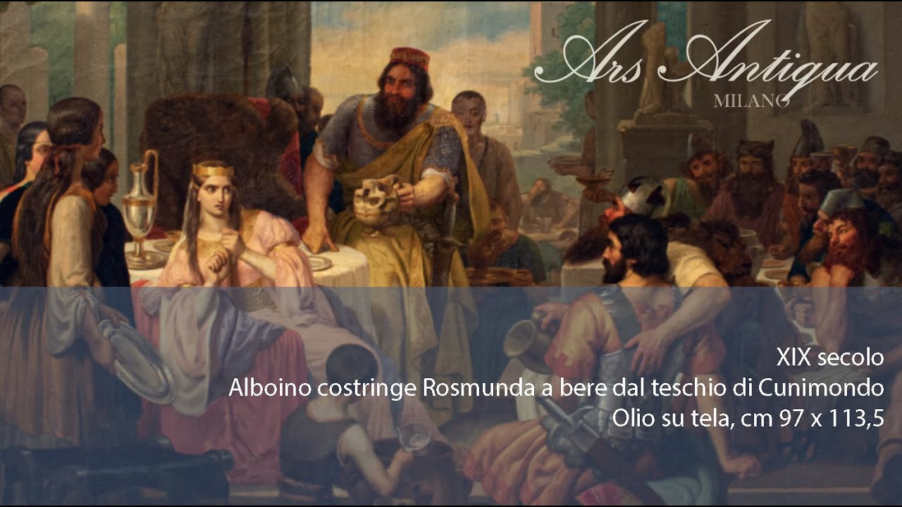 Ars Antiqua - Alboino costringe Rosmunda a bere dal teschio di