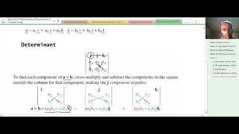 Cross Product 3D Vectors Intro Using Determinants