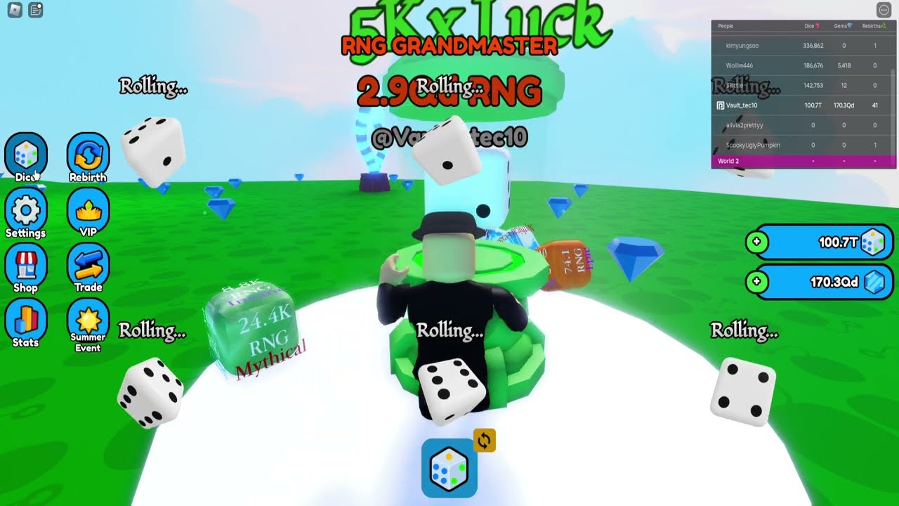 Roblox Dice RNG Tutorial How To Get The BEST DICE IN THE GAME AND GET 