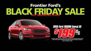 Frontier Ford's Black Friday Sale Fusions