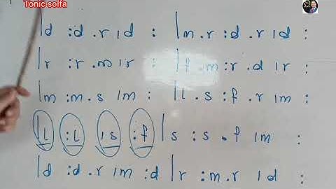 Tonic Solfa 👉( Practice for 4/4 Time )
