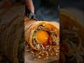 “Hot &amp; Spicy Egg Roll ASMR Cutting | Crispy Street Food Satisfying Slice in 8K”
