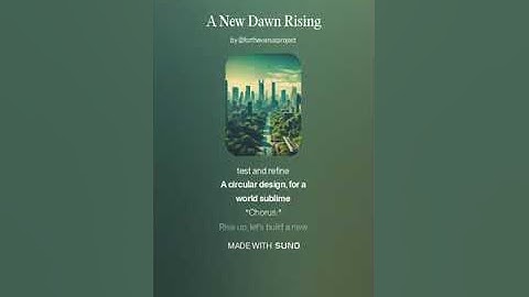 A New Dawn Rising 3 (AI Song) by #Suno lyrics by Meta Llama 3.2 AI Artificial Intelligence