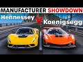 Forza horizon 5  hennessey vs koenigsegg  manufacturer showdown