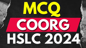 HSLC 2024 ENGLISH MCQ Questions Coorg Matric 2024  Important English MCQ SEBA