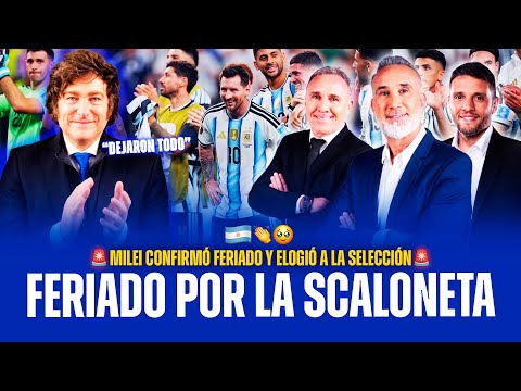 💥 MILEI TRAS LA FINAL: FERIADO NACIONAL PARA LA SELECCIÓN Y UN MENSAJE FUERTE AL EQUIPO