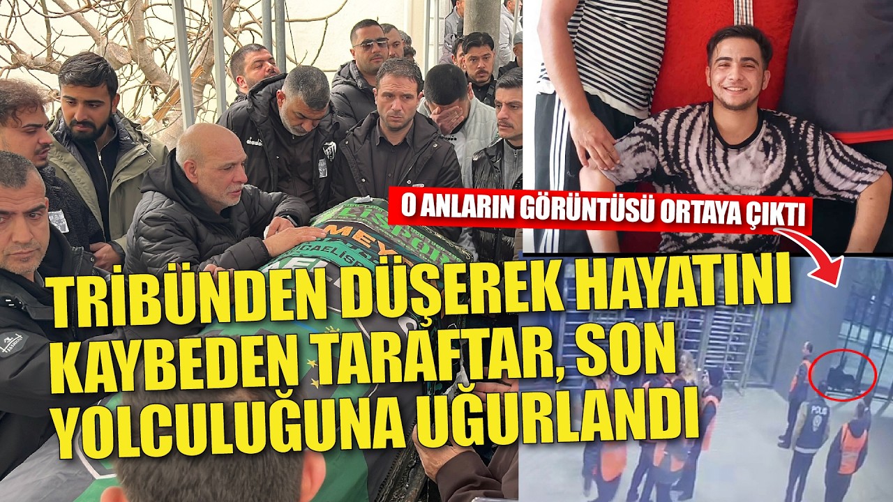 Beşiktaş maçında tribünden düşerek hayatını kaybeden taraftar, son yolculuğuna uğurlandı