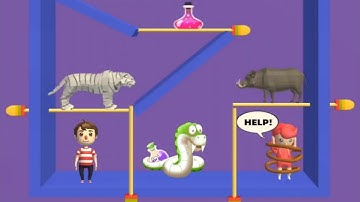 Pin Rescue - Pull The Pin Android Gameplay Walkthrough Levels (64 to 78) part #7