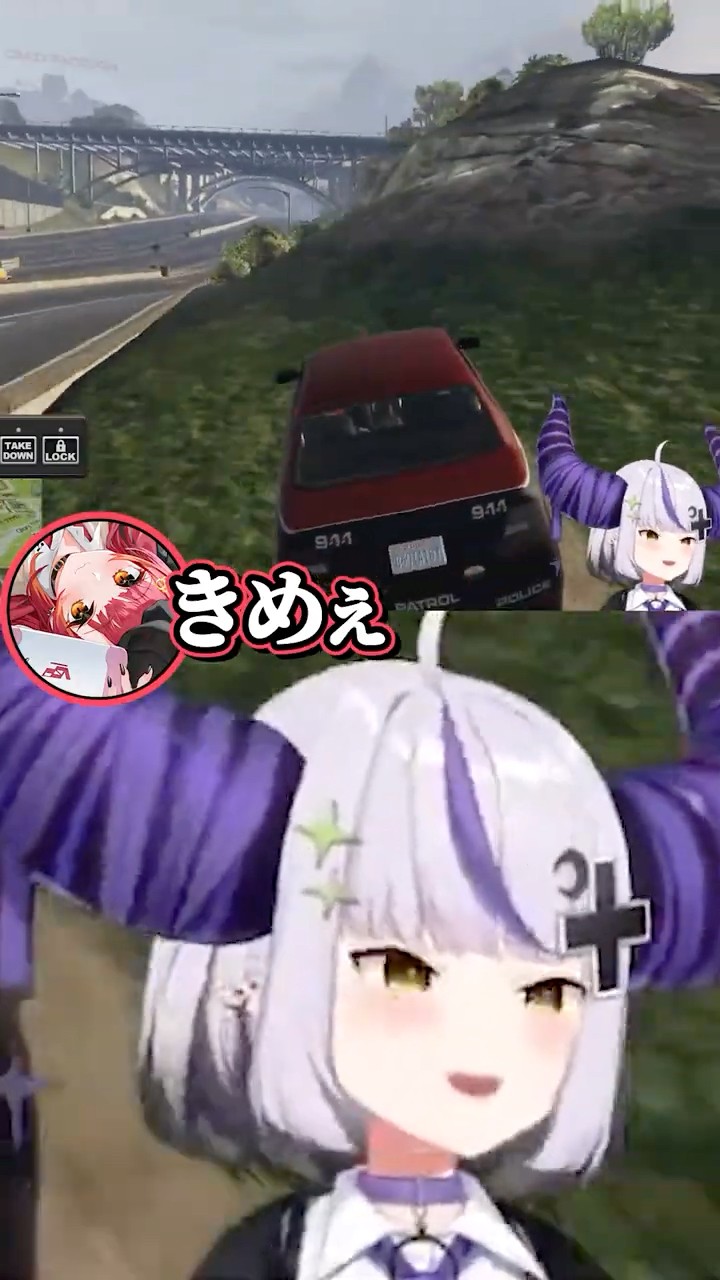 トワ様を求めてノンデリ発言を連発してしまう最低ラプ様【#VCRGTA3 スト鯖 切り抜き ラプラス・ダークネス/常闇トワ/ホロライブ/猫汰つな/高木】#shorts