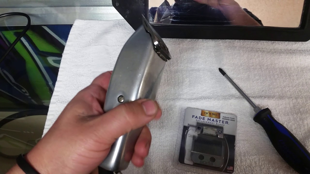 Replace blade Andis Masters pt 1 YouTube