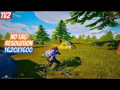 1V2 On 1620x1600 No lag Resolution - Ipad Resolution - PUBG M 90Fps HDR - IKZ Gaming