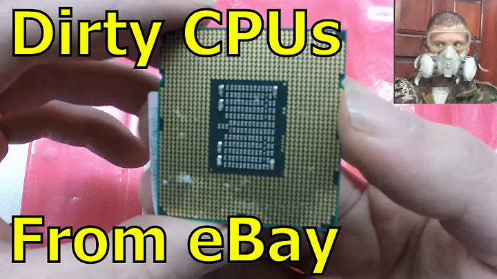 How to clean thermal paste off of a CPU.