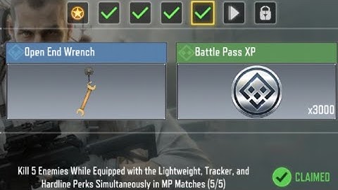 Kill 5 Enemies While Equipped with the Lightweight, Tracker, and Hardline Perks Simultaneously