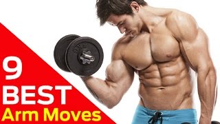 9 Best Dumbbell Moves For BIGGER Arms (AT HOME ARM WORKOUTS)