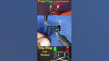 Flip Flop Led Flasher Circuit #flipflop #ledflashercircuit #shorts