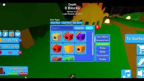 ROBLOX ( Opening LEGENDARY  crates ) mining simulator (DOMINUS giveaway)