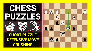 Chess Puzzles to Practice. Themes: Short puzzle, Defensive move, Crushing. Learn Chess