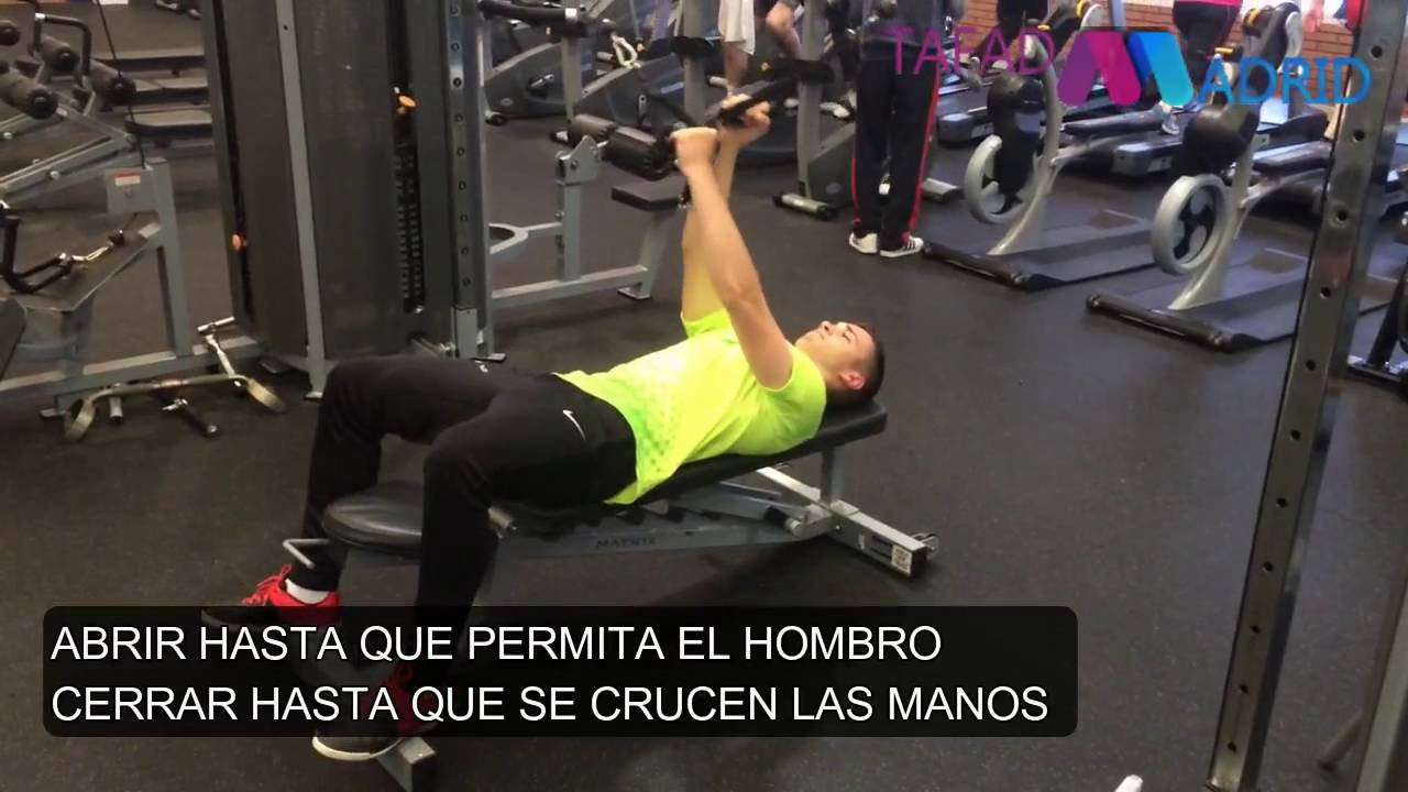 Musculación - Hombro: Pájaro tumbado polea alta agarre supino a dos manos camera iphone 8 plus apk