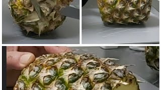 تقطيع الاناناس بشكل جميل وعملي 🍍🍍🍍 Ananas  cutting 🍍🍍🍍🍍