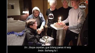 [SUB INDO][BANGTAN BOMB] Hobi’s Surprise Birthday Party! - Pesta Kejutan Ultah J-Hope