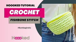 Hoooked ! How to crochet fishbone stitch.