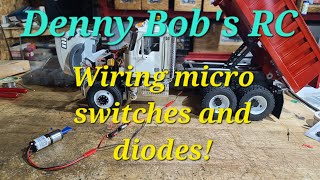Wiring My Bruder Mack RC Dump Truck Conversion Micro Switches and Diodes - How It Works