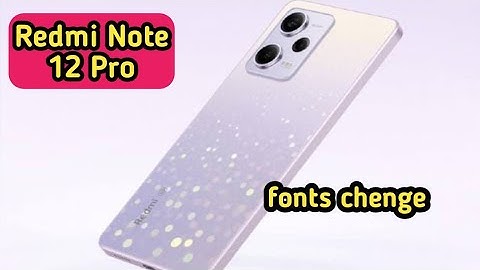 Font Setting In Redmi Note 12 Pro, Font Size Change In Redmi Note 12 Pro, How To Change Font Style