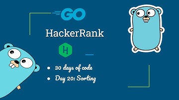 HackerRank  Day 20: Sorting  Challenge in Golang