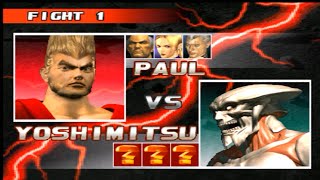 Paul As Iron Man Tekken 3 Team Battle Playthrough Tekken 3 Game