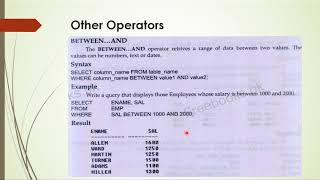 Operators in SQL | Structured Query Language | Lecture 15
